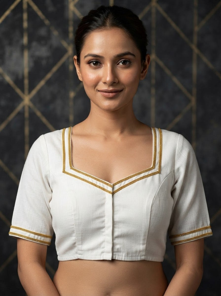 Infinite Glam Vichitra Silk Blouse