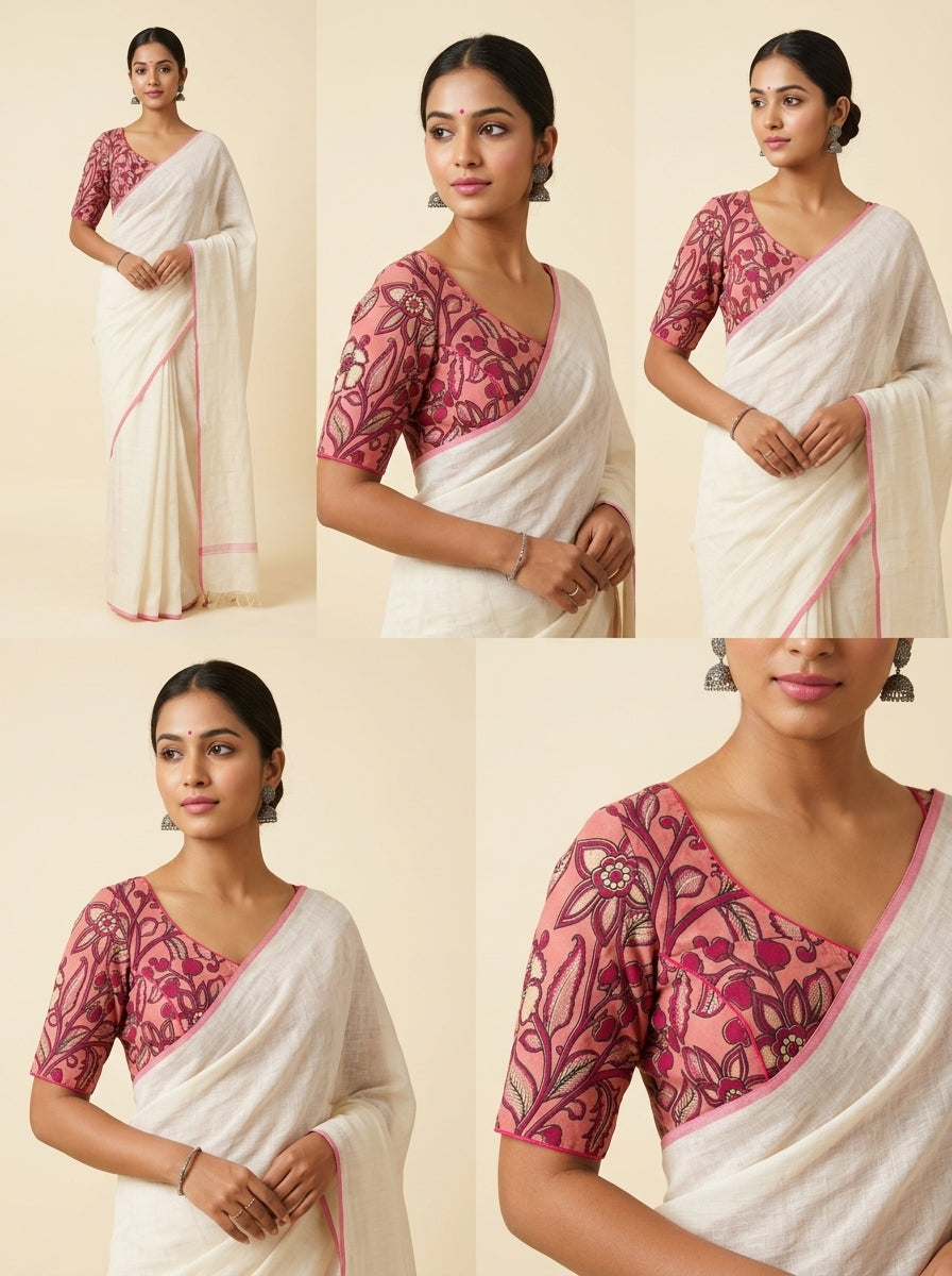 Prakriti Kalamkari Printed Blouse