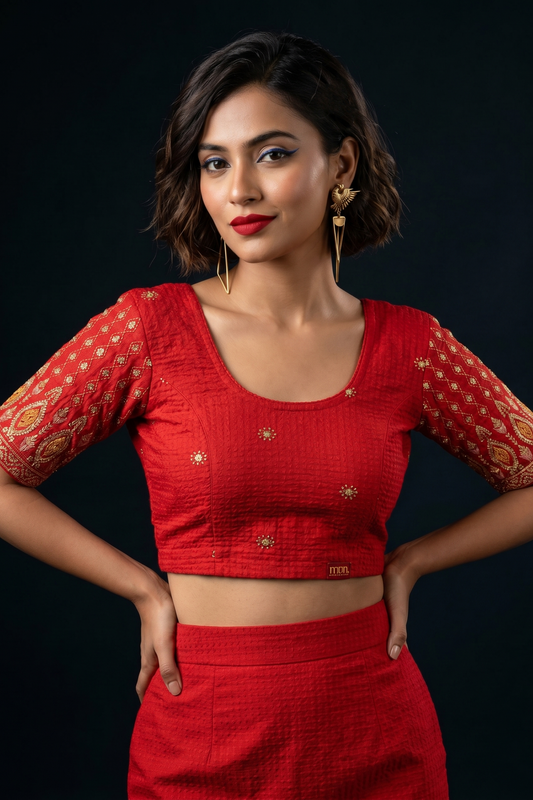 Summer Slay Stretchable Knitted Blouse
