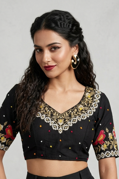 Already Famous-(Vichitra Silk Blouse)