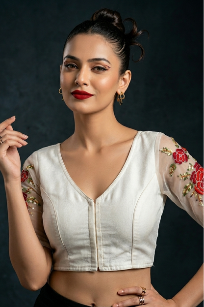 Threads of Flowers -Designer Blouse