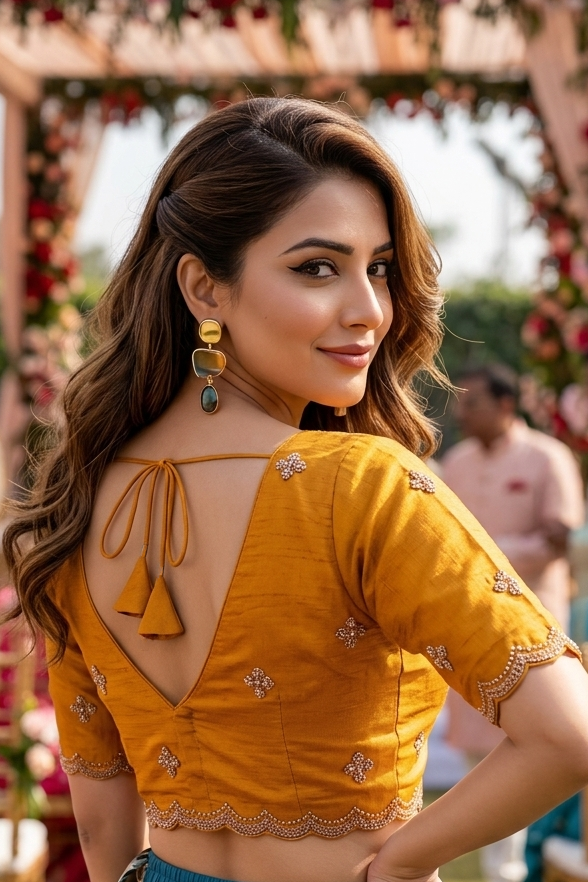Way to Say  V-Neck Blouse