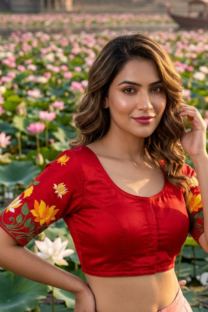 Lost in Lotus  -Designer Blouse
