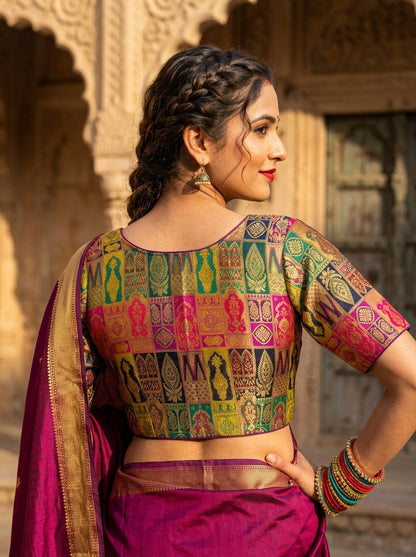 Heart Of Gold-Designer Blouse