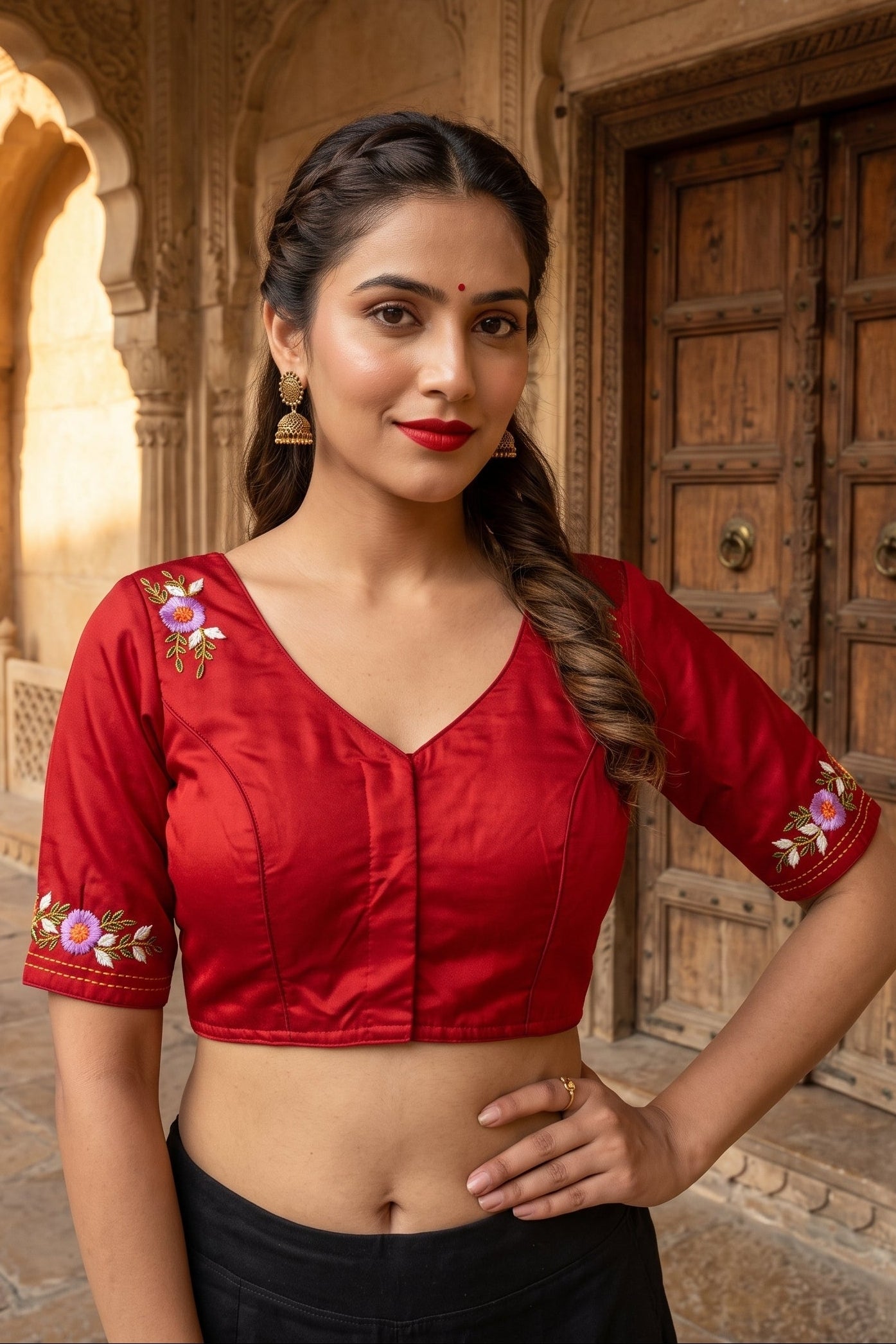 Mirror Meets Moonlight-Designer Blouse