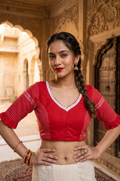 Baha Blossom-Gamcha Designer Blouse