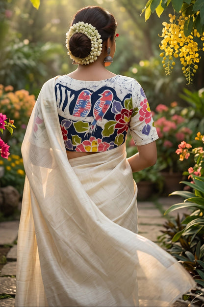 Birdsong Bloom Batik Blouse