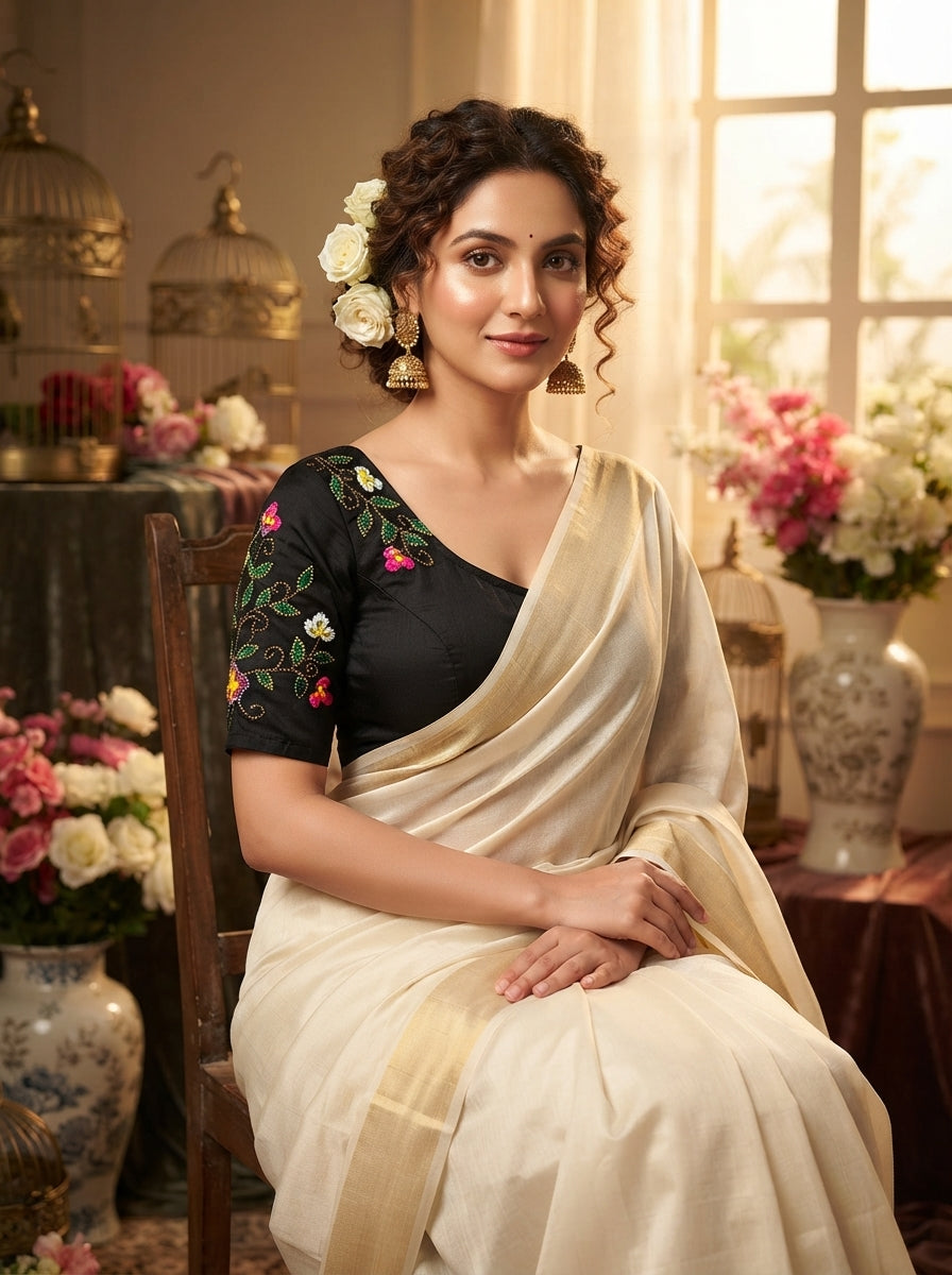Wildflower Charm Handwork Blouse