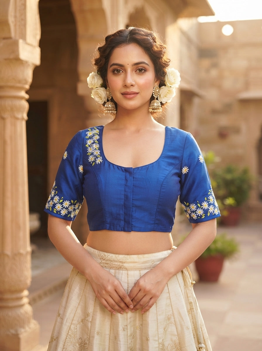 Daisy Garden  Handwork Blouse
