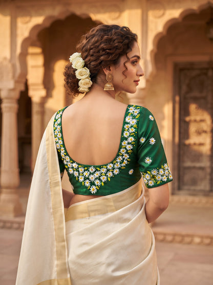 Daisy Garden  Handwork Blouse