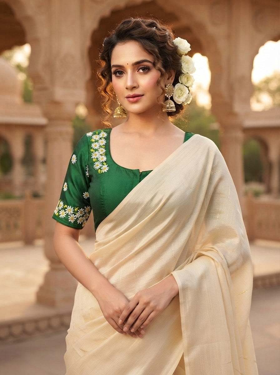 Daisy Garden  Handwork Blouse