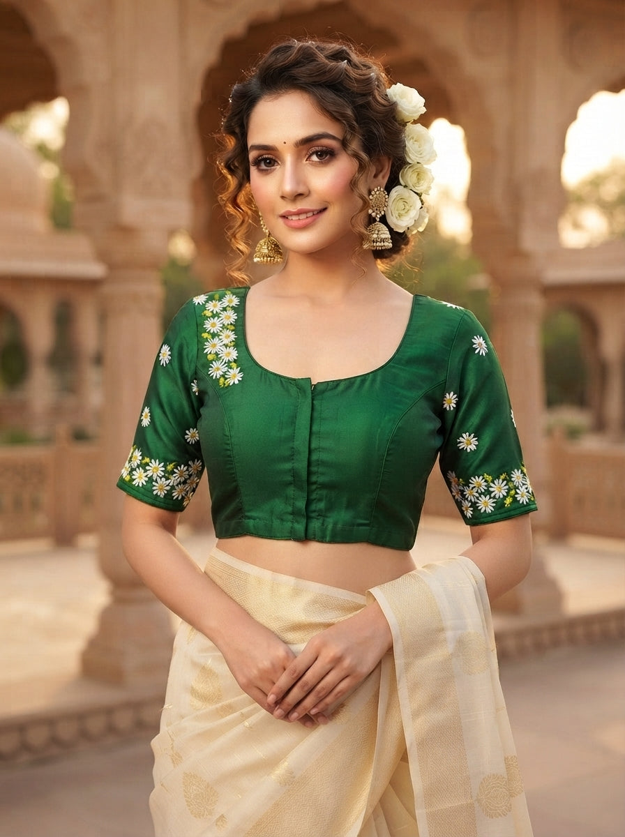 Daisy Garden  Handwork Blouse