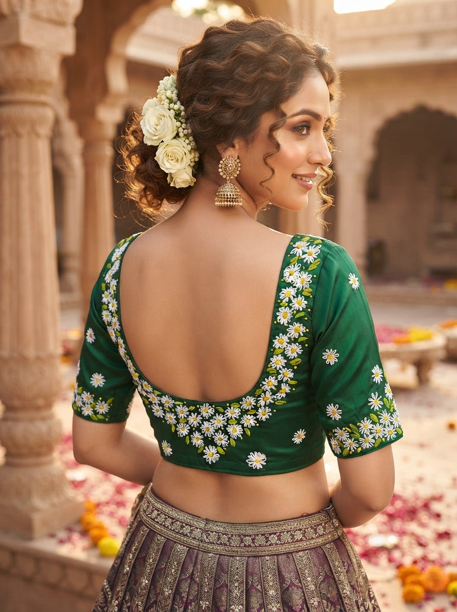 Daisy Garden  Handwork Blouse