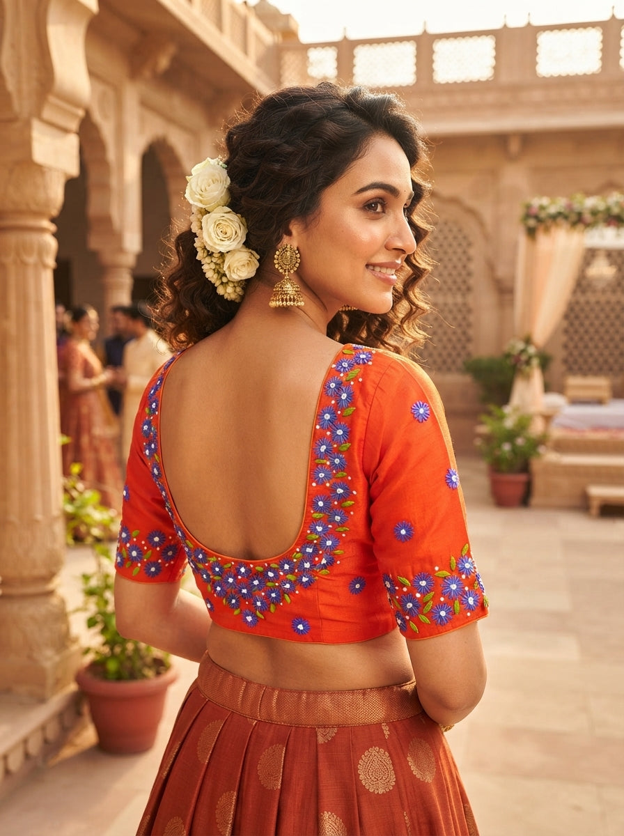 Daisy Garden  Handwork Blouse