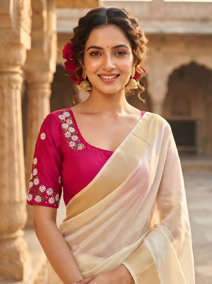 Daisy Garden  Handwork Blouse