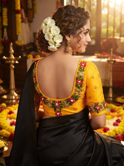 Blooming Scarlet Handwork Blouse