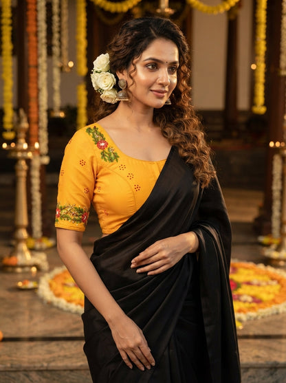 Blooming Scarlet Handwork Blouse