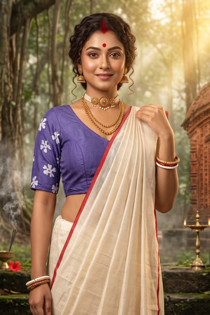 Mahishasuramardini Batik Silk Blouse