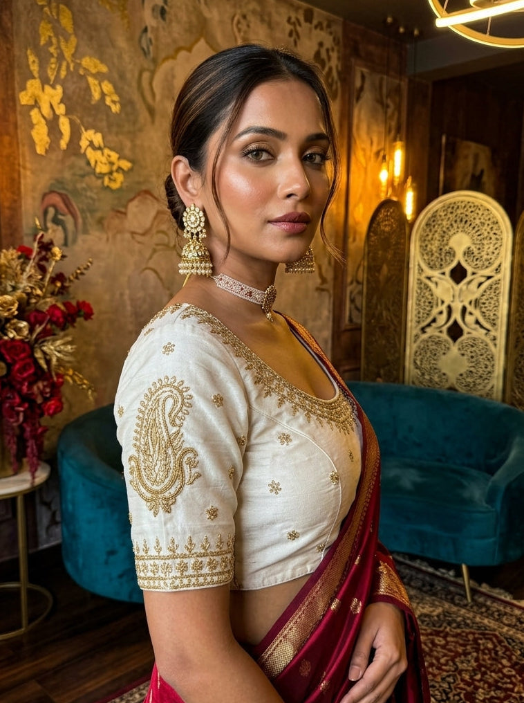 Gold Glitz New Designer Blouse