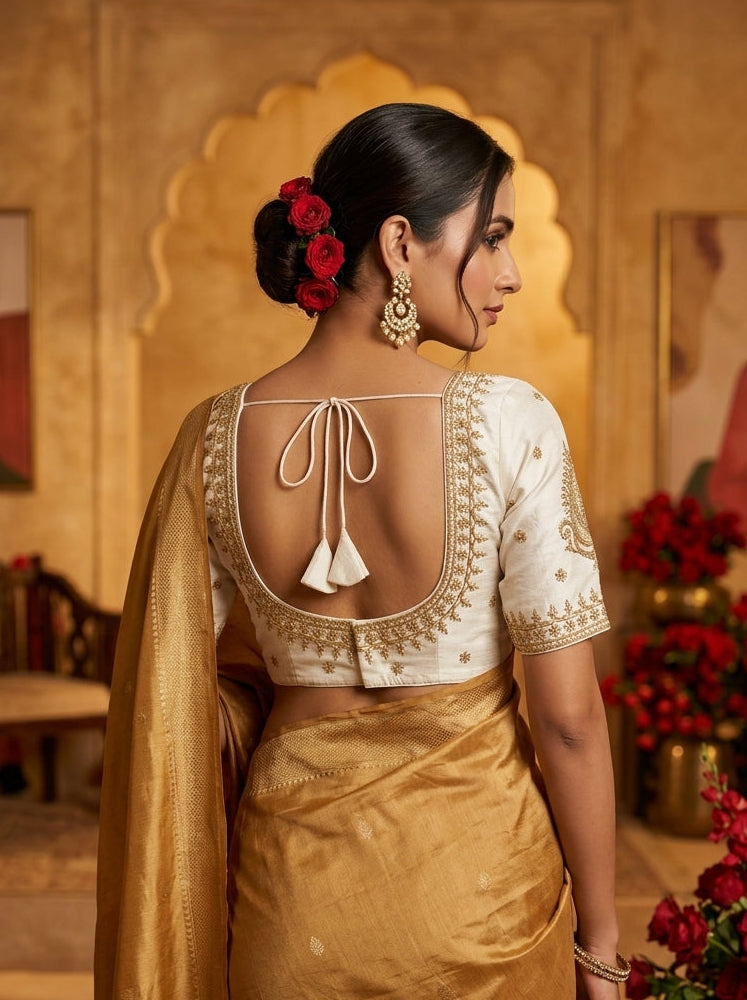 Gold Glitz New Designer Blouse