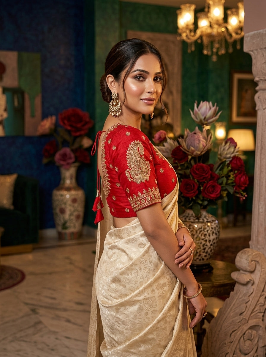 Gold Glitz New Designer Blouse