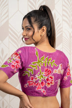 Doodle Of Flowers- Batik Designer Blouse