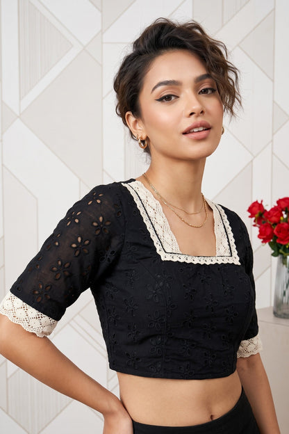Hakoba Heritage Lace Designer Blouse