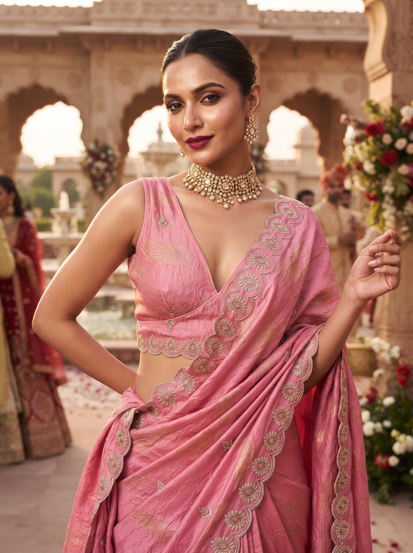 Shades Of Rose-Fendy Silk Blouse