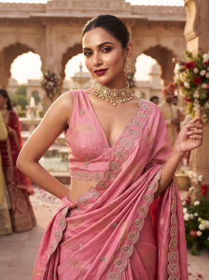 Shades Of Rose-Fendy Silk Blouse