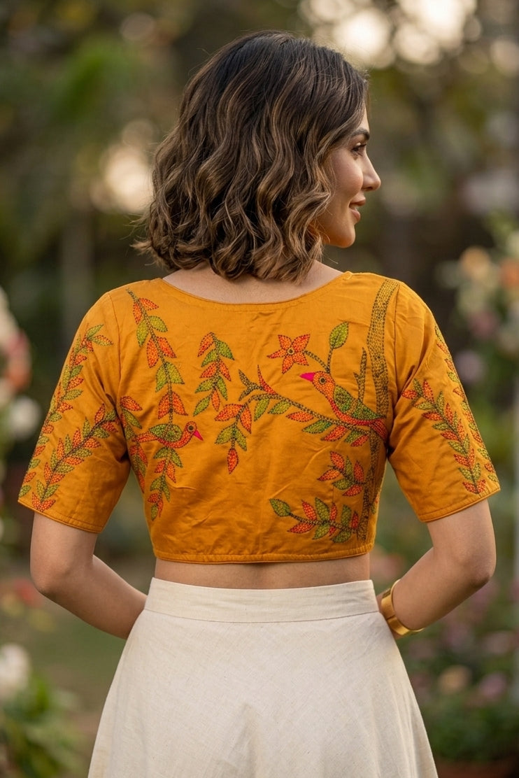 Whispering Stitches Handwork Blouse