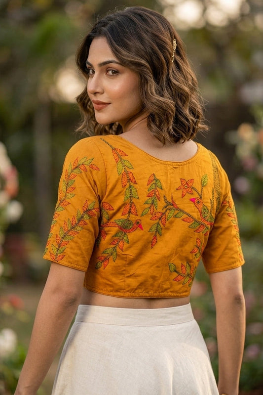 Whispering Stitches Handwork Blouse
