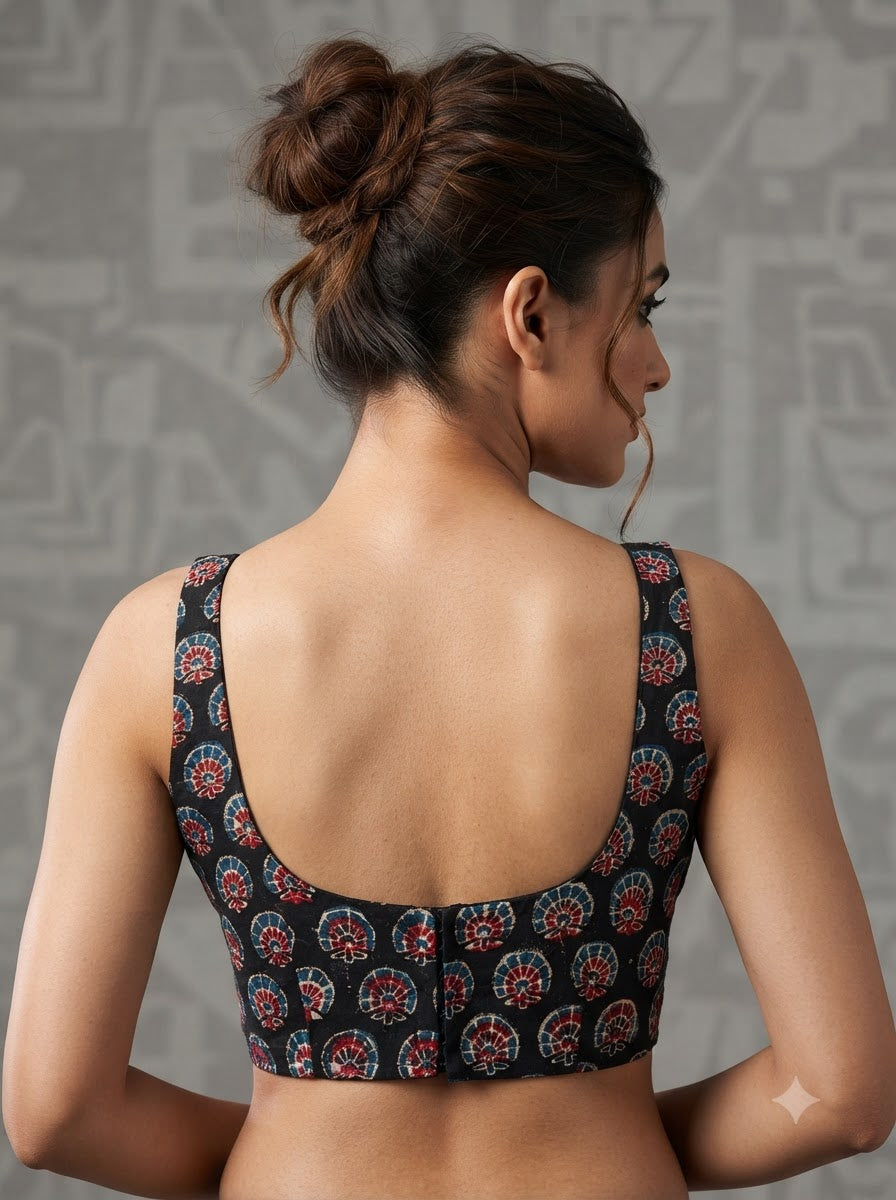 Fashion Flirt Ajrakh Print Blouse