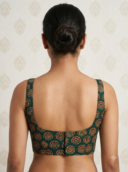 Fashion Flirt Ajrakh Print Blouse