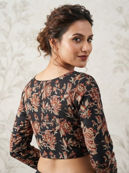 Wrapped In Dreams Ajrakh Cotton Blouse