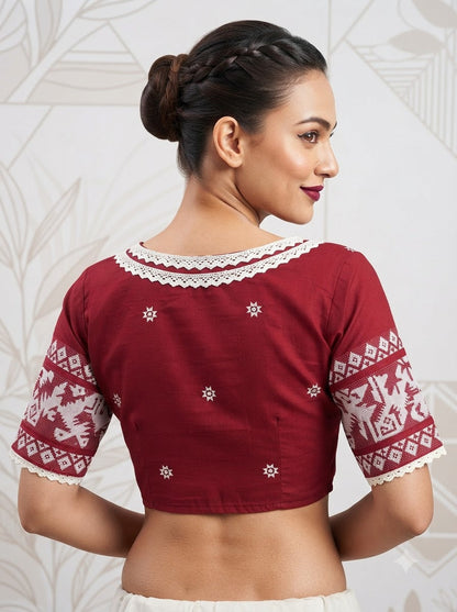 Kusum Veena Jamdani Designer Blouse