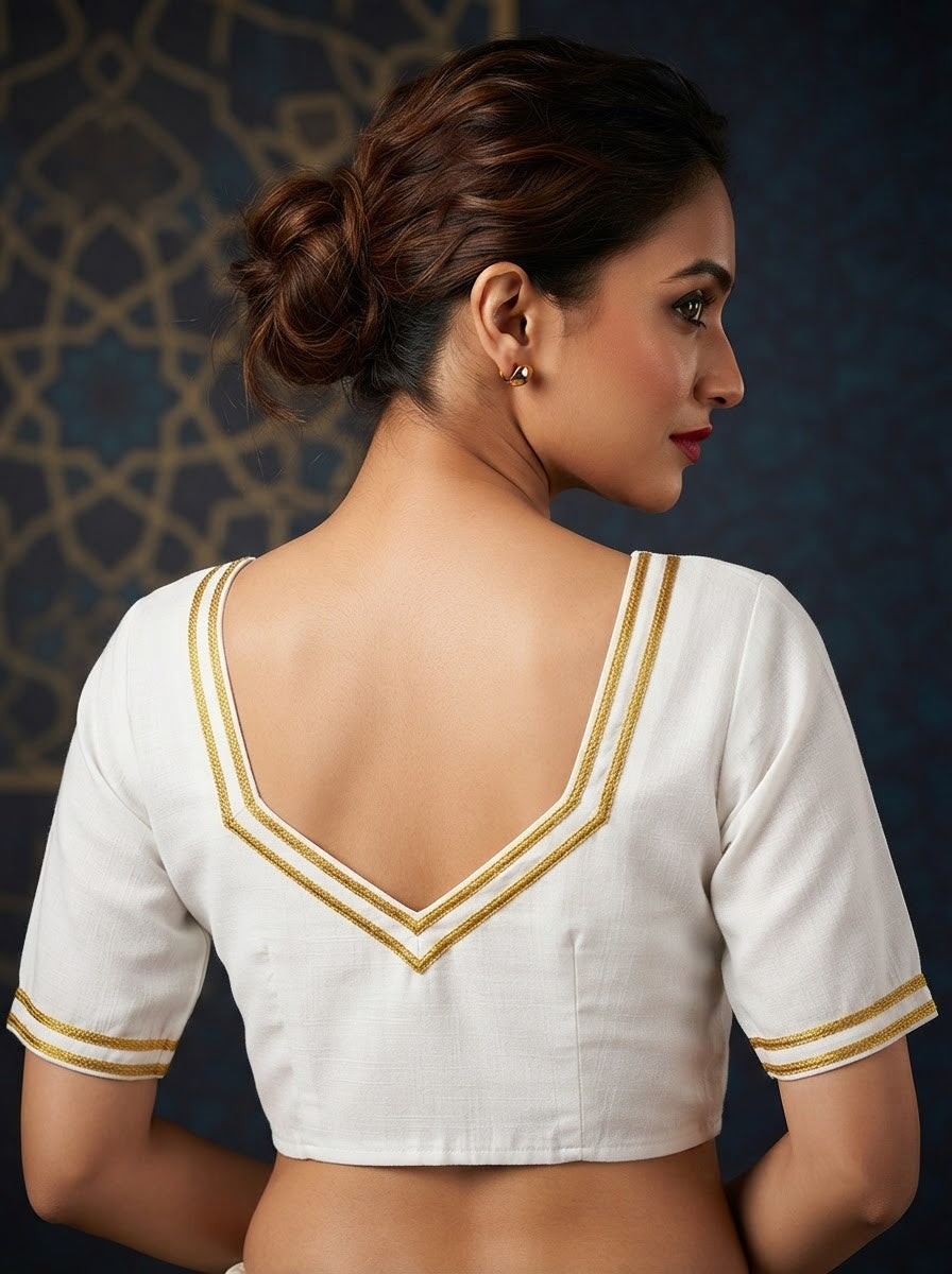 Infinite Glam Vichitra Silk Blouse