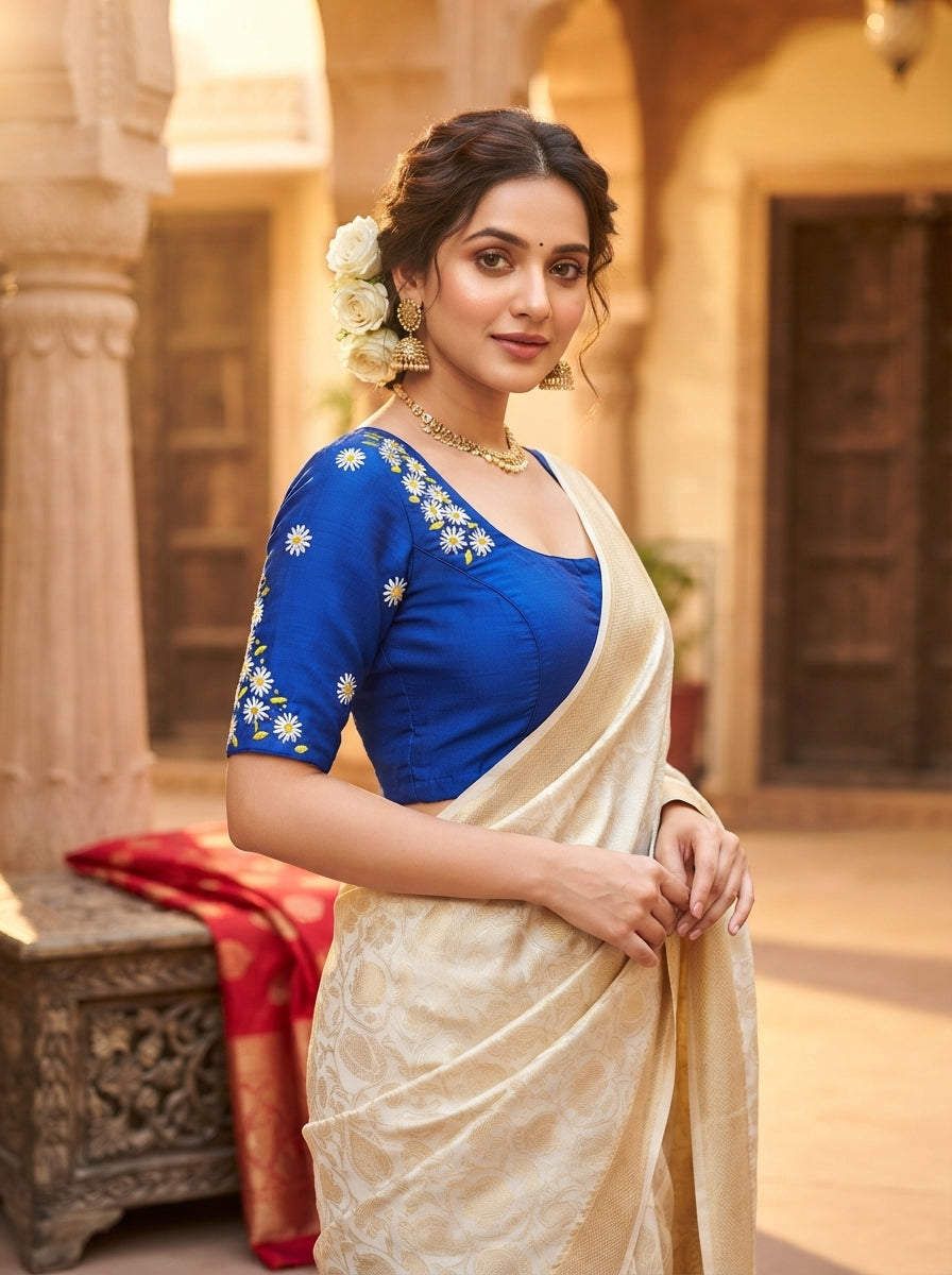 Daisy Garden  Handwork Blouse