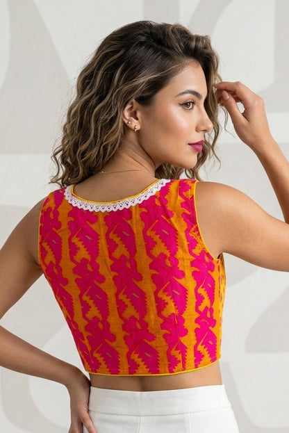 Shine Your Way Jamdani Designer Blouse
