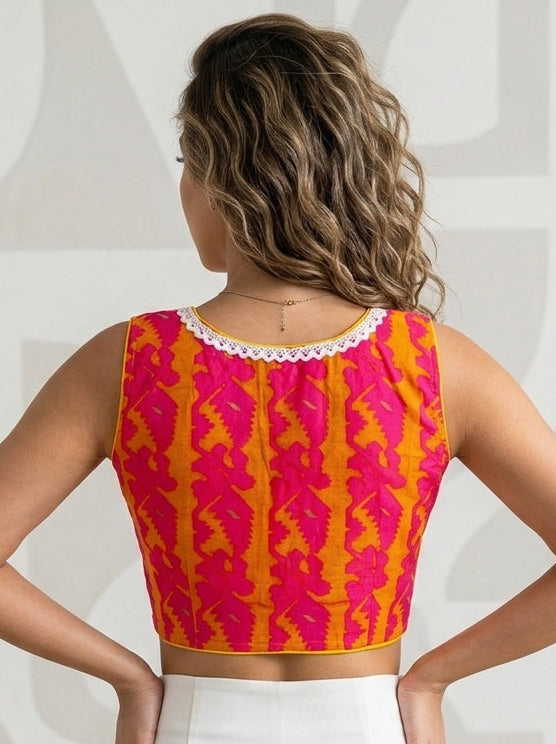 Shine Your Way Jamdani Designer Blouse