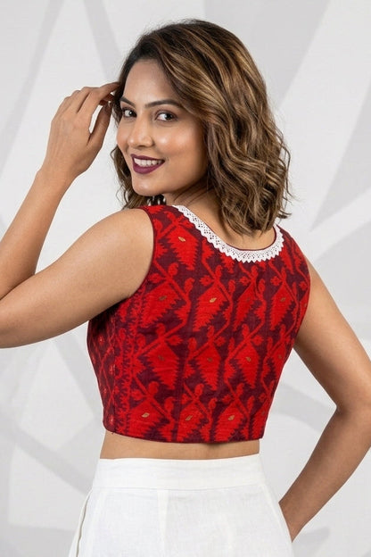 Be the Moment Jamdani Designer Blouse