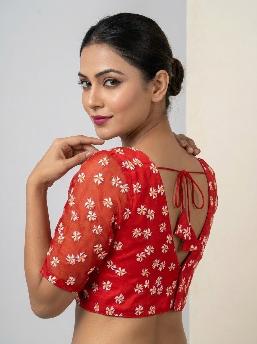 Shiuli Radiance – Designer Organza Blouse