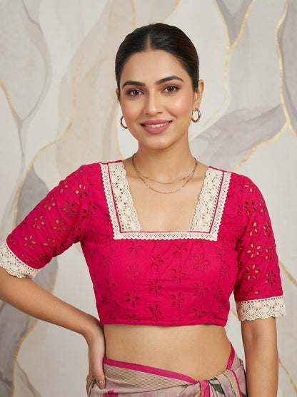 Hakoba Heritage Lace Designer Blouse