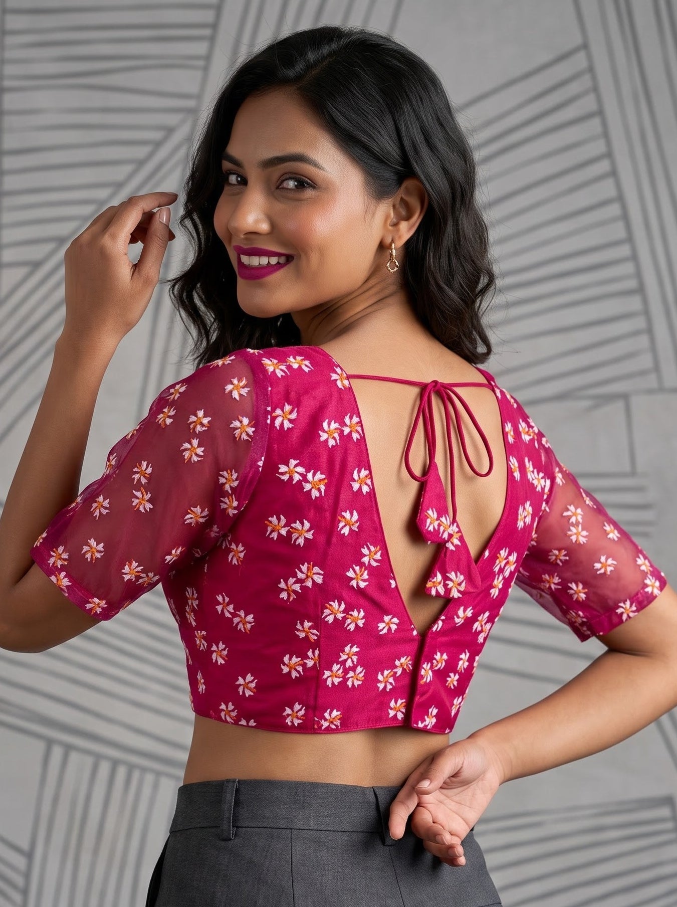 Shiuli Radiance – Designer Organza Blouse