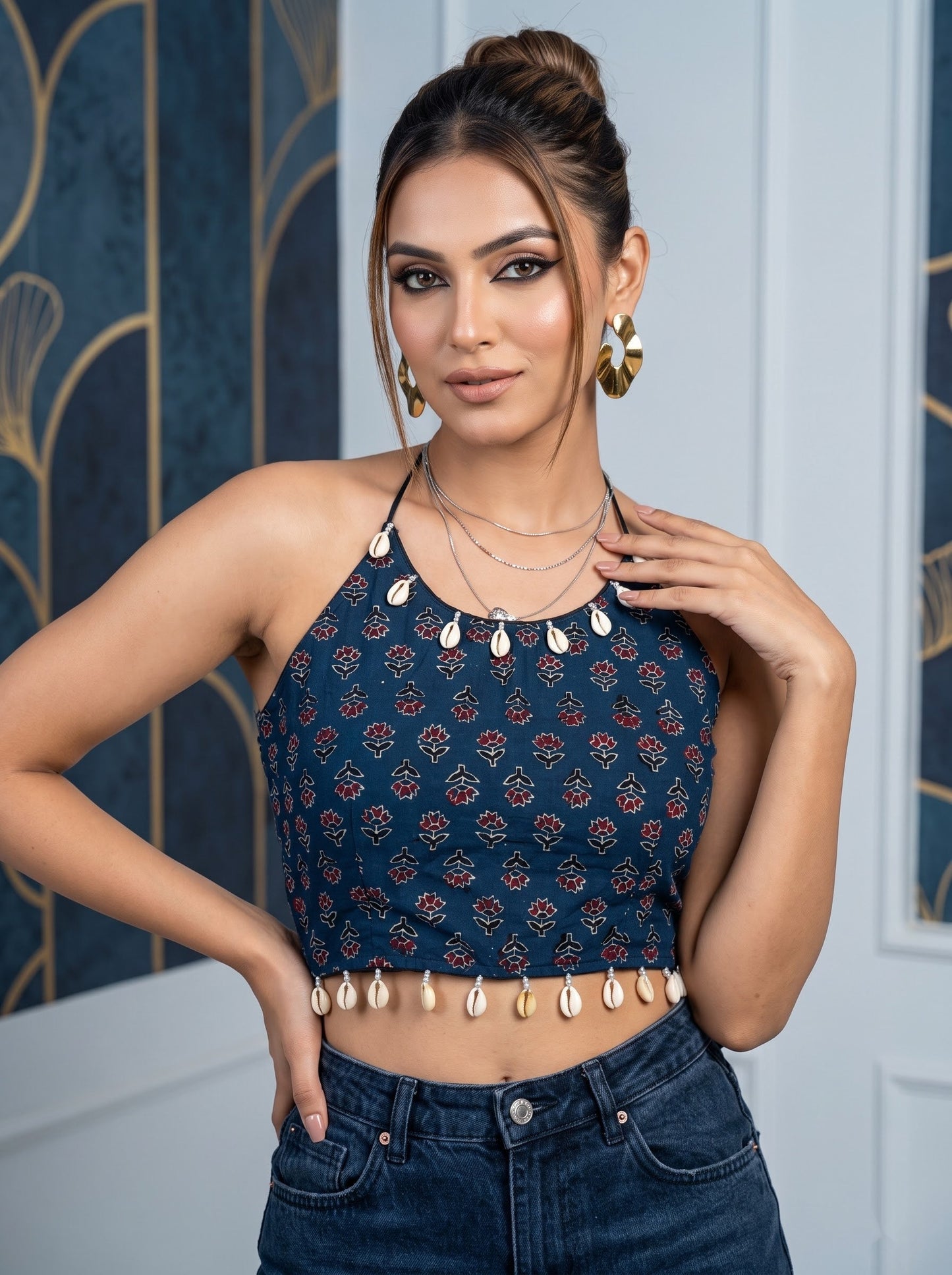 Too Hot to Be Basic – Ajrakh Blouse