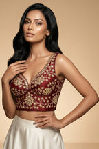 Stardust Royale Rangoli Silk Designer Blouse