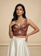 Stardust Royale Rangoli Silk Designer Blouse