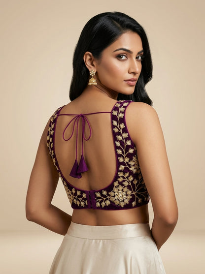 Stardust Royale Rangoli Silk Designer Blouse