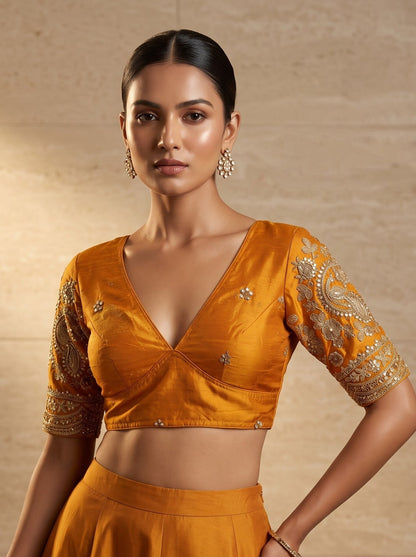Queen Of The Evening  -Fendy Silk Blouse