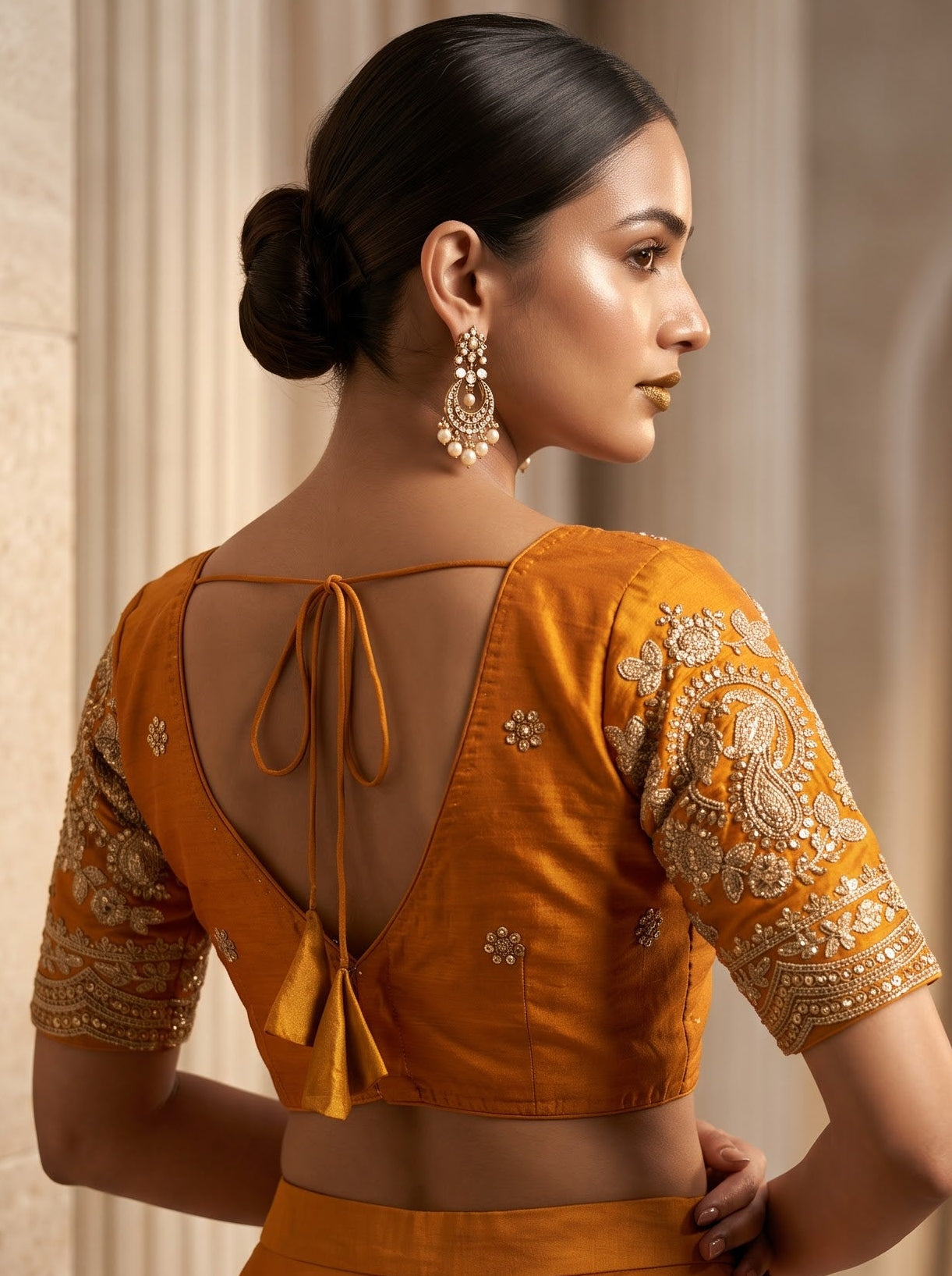 Queen Of The Evening  -Fendy Silk Blouse