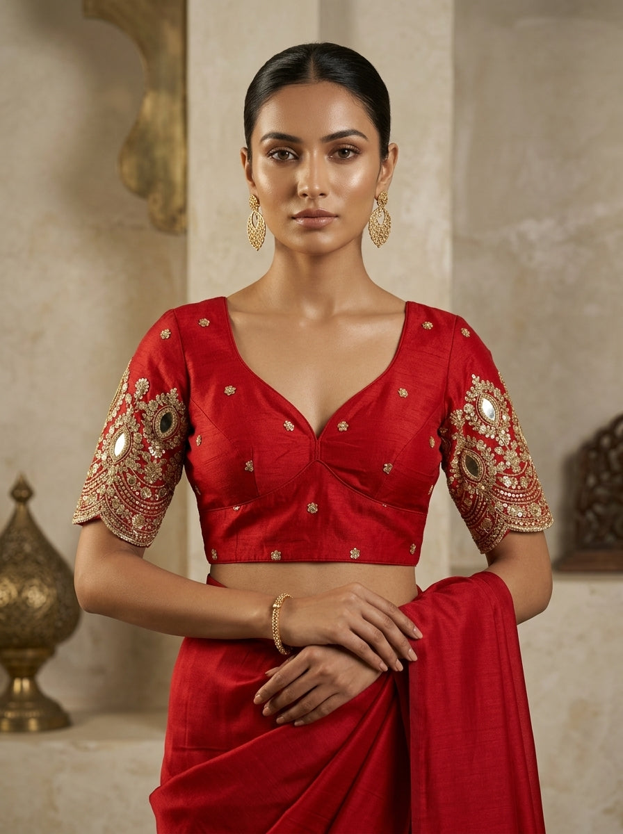 Own the Spotlight - Fendy Silk Blouse